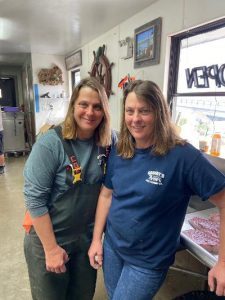 Third generation family members at the shop